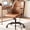 Brown, variant on CELTOSS Ergonomic Office Chair, Mid Back Computer Chair with Lumbar Support, PU Leather Executive Chair with Tilt Lock, Adjustable Height Swivel Desk Chair for Home Office, Brown