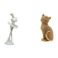 thumbnail image 1 of Figura De Gato Bailando Elegante, Escultura De Arte Moderno Para Dormitorio, Oficina, Entrada Y Sala De Estar, Adorno De Escritorio Coleccionable De Resina Creativo., 1 of 8
