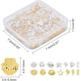 thumbnail image 7 of 2380pcs 7 Style Ocean Theme Resin Fillers Mini Seashells Nail Art Charms Small Seashell Resin Accessories Gold Alloy Resin Supplies Resin Filling Charms for Resin Jewelry Making Nail Arts, 7 of 7