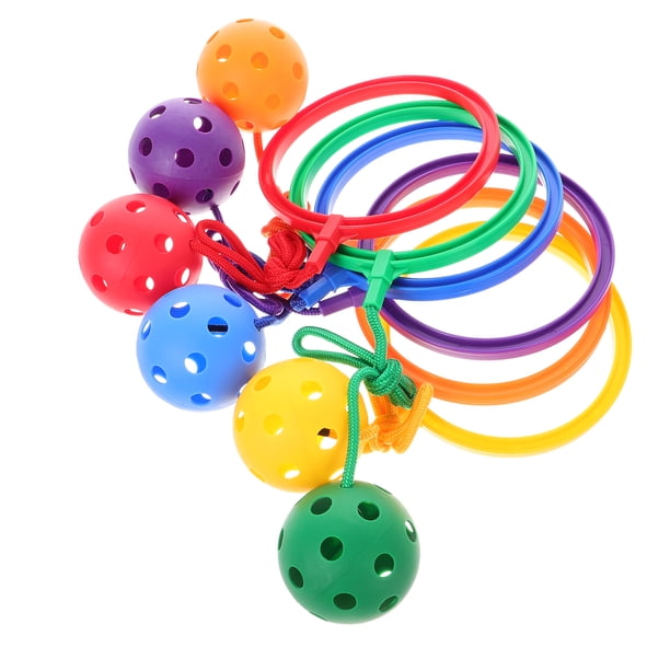 6 uds. Pelota para saltar la pierna, cuerda de juguete, juego de pelota para saltar el tobillo para niños, ejercicio