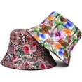 thumbnail image 3 of CoCopeaunts Women Bucket Hat Cotton Double-Side-Wear Reversible Sun Cap Summer Vacation Travel Beach Packable Fisherman Hat, 3 of 8