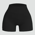 thumbnail image 2 of WAYUTE Womens Shorts Solid Color Workout Sports Running Seamless Ribbed Shorts Comfortable Loose Yoga Pants, 2 of 3