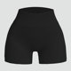 thumbnail image 2 of Pantalones cortos de entrenamiento sin costuras y acanalados para mujer: cintura alta, elásticos para yoga/gimnasio, talla real, tallas asiáticas, lavado a mano en frío., 2 of 3