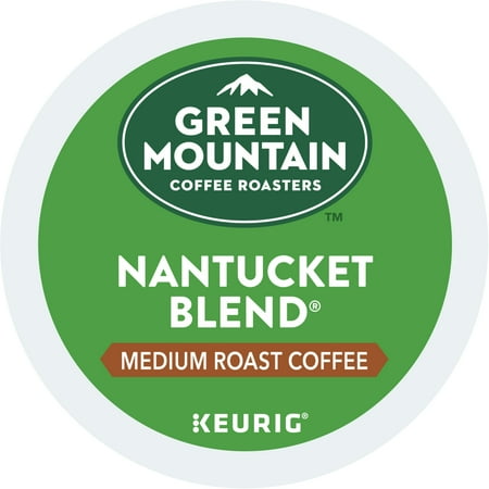 (4 Pack) Green Mountain Coffee Nantucket Blend, Keurig K-Cup Pods, Medium Roast, 18