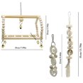 thumbnail image 4 of 7 Piezas Birds Parrot Chew Toys Birds Parrots Swing Toy para Pájaros Pequeños a Grandes Sunnimix Birds Parrot Chew Toys, 4 of 7