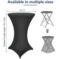thumbnail image 2 of Funda blanca para mesa alta plegable 80€ Negro, 2 of 5