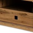 thumbnail image 6 of Baxton Studio Beasley Modern and Contemporary Oak Brown Finished Wood 1-Drawer TV Stand, 6 of 10