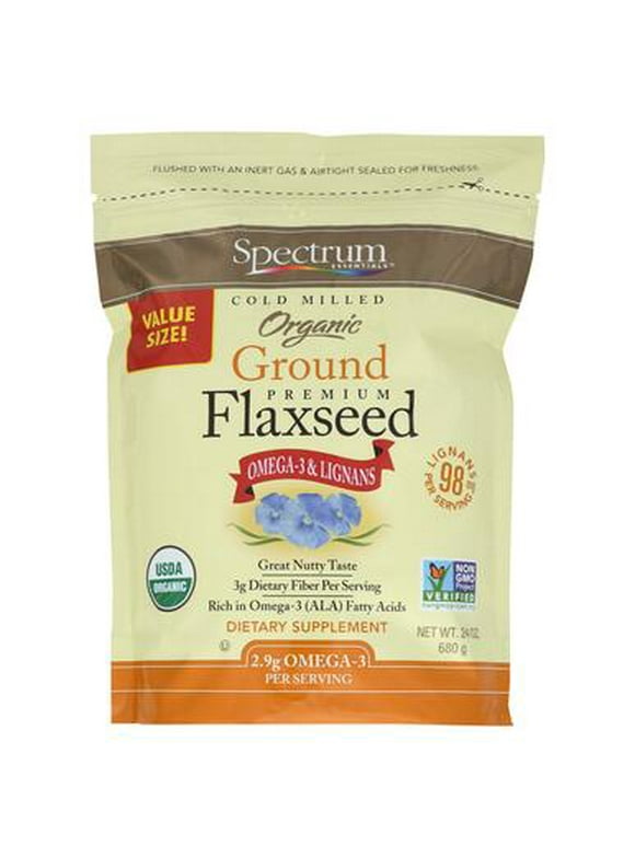 Spectrum Essentials Organic Ground Premium Flaxseed 24 oz Pkg