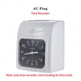 thumbnail image 1 of Electronic Time Recorder Employee Time Recording Attendance Machine Time Clock Recorder Attendance Time Card For Time Recorder ,Easy to Use, 1 of 7