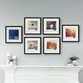 Mainstays 6Piece 12x12 Matted Gallery Wall Picture Frame Set, Black