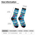 thumbnail image 6 of Uemuo Transportations With Cute Animals Pattern Women's Crew Socks, Soft Durable Breathable Moisture-Wicking with Odor Control Cotton socks, 6 of 9