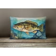 thumbnail image 2 of Carolines Treasures DAC2827PW1216 16 x 12 in. Unisex Smallmouth Bass Throw Pillow, 2 of 4