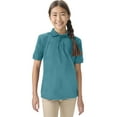 thumbnail image 3 of Classroom School Uniforms Adult Short Sleeve Pique Polo CR832X, 3XL, Teal, 3 of 7