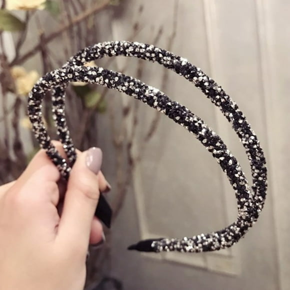 Gray Heardband Crystal Rhinestone Handmade Pearl Headband Bridal Wedding Party Hair Accessories