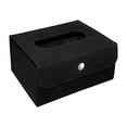 thumbnail image 2 of DOLITY Facial Tissues Cube Boxes Container Tabletop Black, 2 of 6