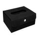 thumbnail image 2 of Estuche para pañuelos faciales, contenedor de pañuelos faciales, organizador plegable, almacenamiento de servilletas de papel. Negro, 2 of 6