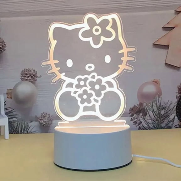 New Hello Kitty Creative Cartoon Bedside Night Light Kawaii Birthday Gift