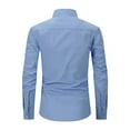 thumbnail image 4 of Herrnalise Men's Casual Button Down Shirt Wrinkle Free Shirts Long Sleeve Dress Shirt Valentine's Day For Him, 4 of 4