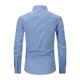 thumbnail image 4 of Blusa y camisa de manga larga con cuello vuelto para hombre, informal, con botones, de lino y algodón, a la moda., 4 of 4