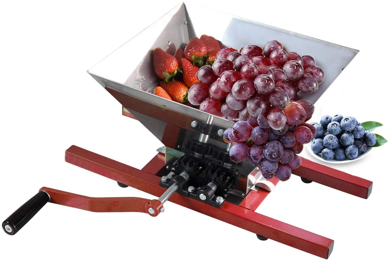 Large Capacity Manual Fruit Crusher Vegetable Food Grinder Machine Wine  Shredder Grape Apple Juice Making Machine For Commercial