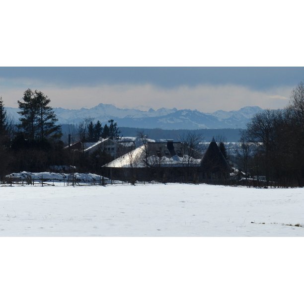 Panorama Snow Breitenberg Allgaƒae A A U Hair Dryer Winter Inch By 30 Inch Laminated Poster With Bright Colors And Vivid Imagery Fits Perfectly In Many Attractive Frames Walmart Com Walmart Com