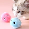 thumbnail image 4 of Xihbxyly Pelotas de Hierba Gatera Chirriantes, Juguete Interactivo para Hacer Ejercicio, Sonidos de Rana y Pájaro, Material Seguro de Alta Calidad, Diversión para Interiores, Gatos, Paquete de 3, Tam, 4 of 7