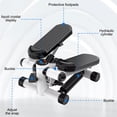 thumbnail image 5 of stusgo Stepper for Exercise, Portable Mini Stair Stepper with Digital Display, Stepper with Resistance Bands for Exercise, Suitable Up and Down Swing Twist for Home, Office, Outdoor White, 5 of 6