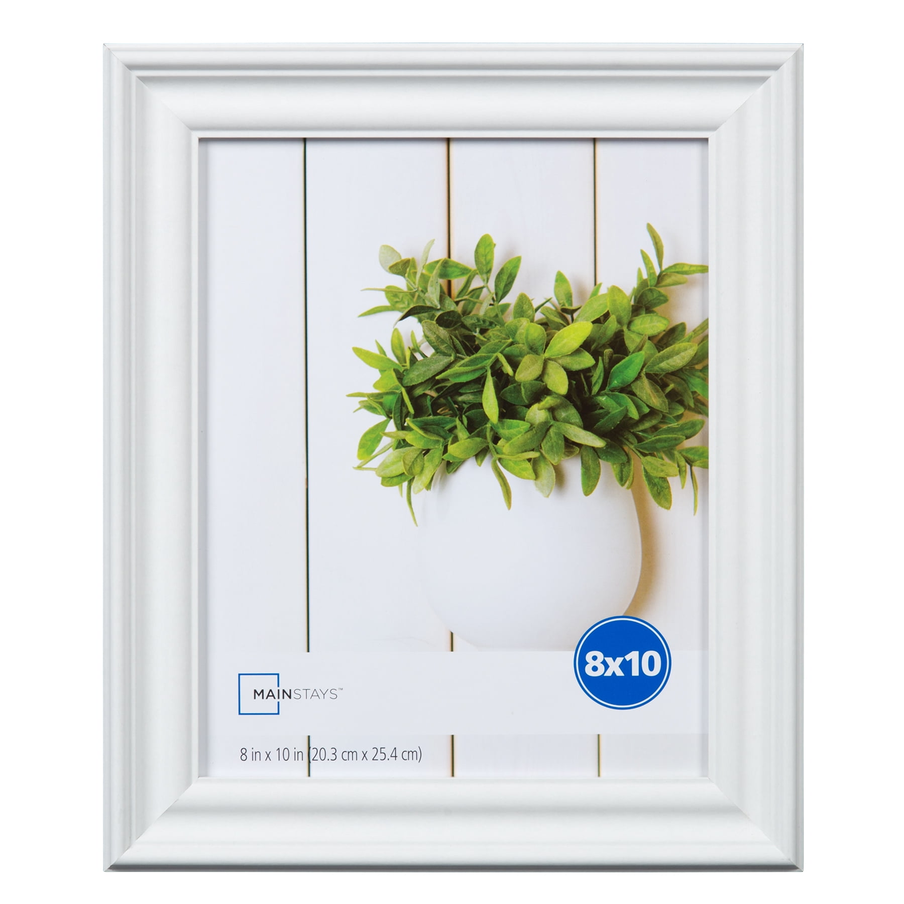 Mainstays 8" x 10" Traditional Wood Picture Frame, White