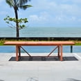 thumbnail image 3 of Amazonia Porto Coralina 11-Piece Dark Finish Wood 100% FSC Rectangular Patio Dining Set, 3 of 10
