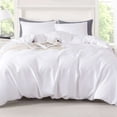 thumbnail image 5 of Mainstays King Duvet Cover Set, All-Season, 3-Piece, White, 5 of 11