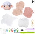 thumbnail image 1 of Pig Animals Crochet Craft Art Tool Crochet Kit Beginners Desk Topper Home Dec C2 Q1S9, 1 of 9