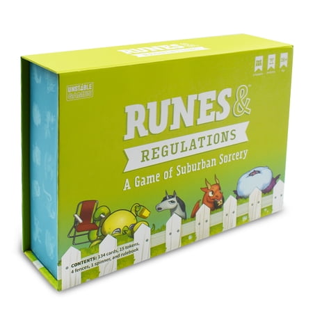 TeeTurtle Runes & Regulations Strategic Card Game for 2-4 Players