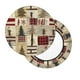 thumbnail image 2 of Disketp Rustic Plaid Forest Lodge Funda Redonda para Taburete, Funda de Cojín para Silla de Bar Suave y Elástica-14 inch, 2 of 7