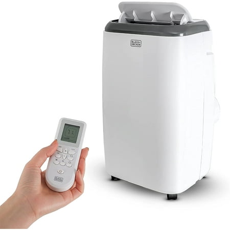 

14 000 BTU Portable Air Conditioner with Heat and Remote Control White