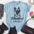 thumbnail image 2 of Shepherd Mom T-shirt, Unisex Women's Shirt, German Shepherd Owner, Best Dog Mom Gift, Heather Light Blue, 3X-Large, 2 of 6