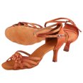 thumbnail image 2 of Zapatos de baile latino de gamuza elegantes, cómodos y a la moda para mujer, talla 38, 2 of 8