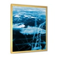thumbnail image 2 of Designart 'White and Blue Ice Structure I' Modern Framed Art Print, 2 of 4