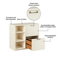 thumbnail image 5 of Pemberly Row 2-Door Modern Wood File Cabinet in Antique White, 5 of 5