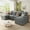 Gray, variant on Euroco U-Shaped Chenille Sectional Sofa with Adjustable Armrest Pillows - Perfect for Living Rooms, Offices, and Spacious Spaces