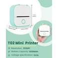 thumbnail image 3 of Phomemo T02 Portable Label Maker, Bluetooth Inkless Mini Sticker Printer, Mobile Printer, Green, 3 of 9