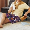 thumbnail image 4 of Daiia Halloween Sweet Candy Mens Woven Stretch Pajama Short,Short Pajama Pants-4X-Large, 4 of 9