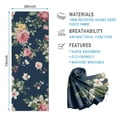 thumbnail image 2 of Pioneer Flower Floral Print Pattern Hot Yoga Mat Towel Non Slip for Hot Yoga - Quick-Drying Yoga Mat Cover with 4 Corner Pockets with Travel Bag - Hot Yoga Towel Non Slip 70"x26", 2 of 6