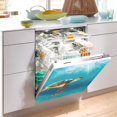 thumbnail image 5 of Turtle under Sea Dishwasher Magnetic Refrigerator Magnet Cover Kitchen Art Panel Decal Sticker Home Decorative 23"x26", 5 of 6