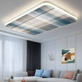 thumbnail image 3 of Ceiling Light Cover for Classroom, Brown Blue Checkered Plaid Magnetic Fluorescent Light Covers Filter for School,Office, 2X4&nbsp; FT, Pack of 3, Rustic Buffalo Plaid, 3 of 8