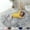 Grey, variant on Round Fluffy Rug Faux Fur Round Rug Shaggy Floor Area Carpet for Living Bedroom Sofa Supplies (4 x 4 Ft)