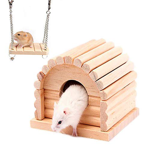 Hamster Bridge Hamsters Wood Swing Small Pet Ladder Stand Platform