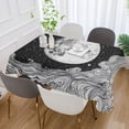 thumbnail image 2 of Yayeee Tablecloths for Rectangular Tables 54 x 54 inch Party Table Cover, Black Moon, 2 of 6