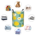thumbnail image 6 of Bingfone Lemons Chamomile Flowers And Leaves Waterproof Foldable Laundry Hamper Bucket With Handles For Storage Bin,Clothes Hamper (Medium), 6 of 8