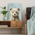 thumbnail image 5 of Adorable Bear Cub Canvas Wall Art， Perfect for Living Room， Bedroom， Nursery， Office， and Hallway Decoration., 5 of 8