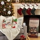 thumbnail image 1 of Fundas de almohada de Navidad CARBONLIKE 18x18 Tree Sleigh Rides Candy Canes Fundas de almohada Juego de, 1 of 2